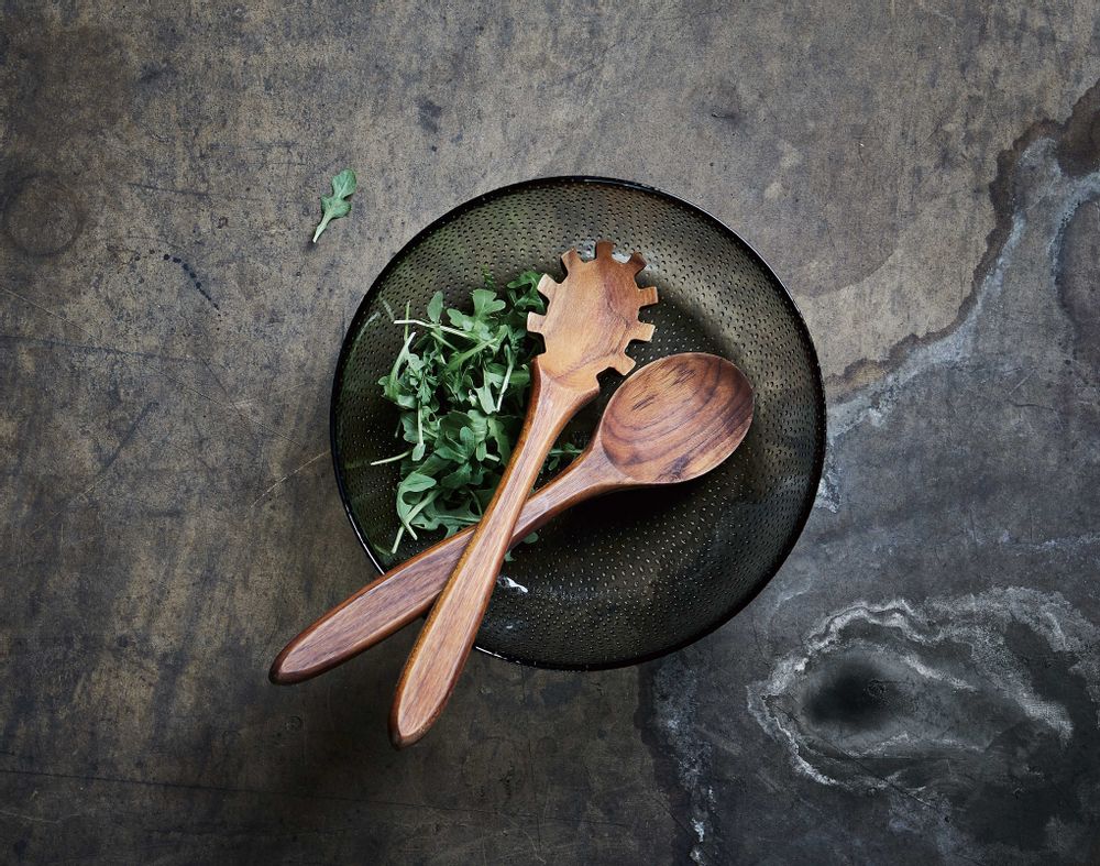 Kitchen utensils - RAW TEAK wood - AIDA