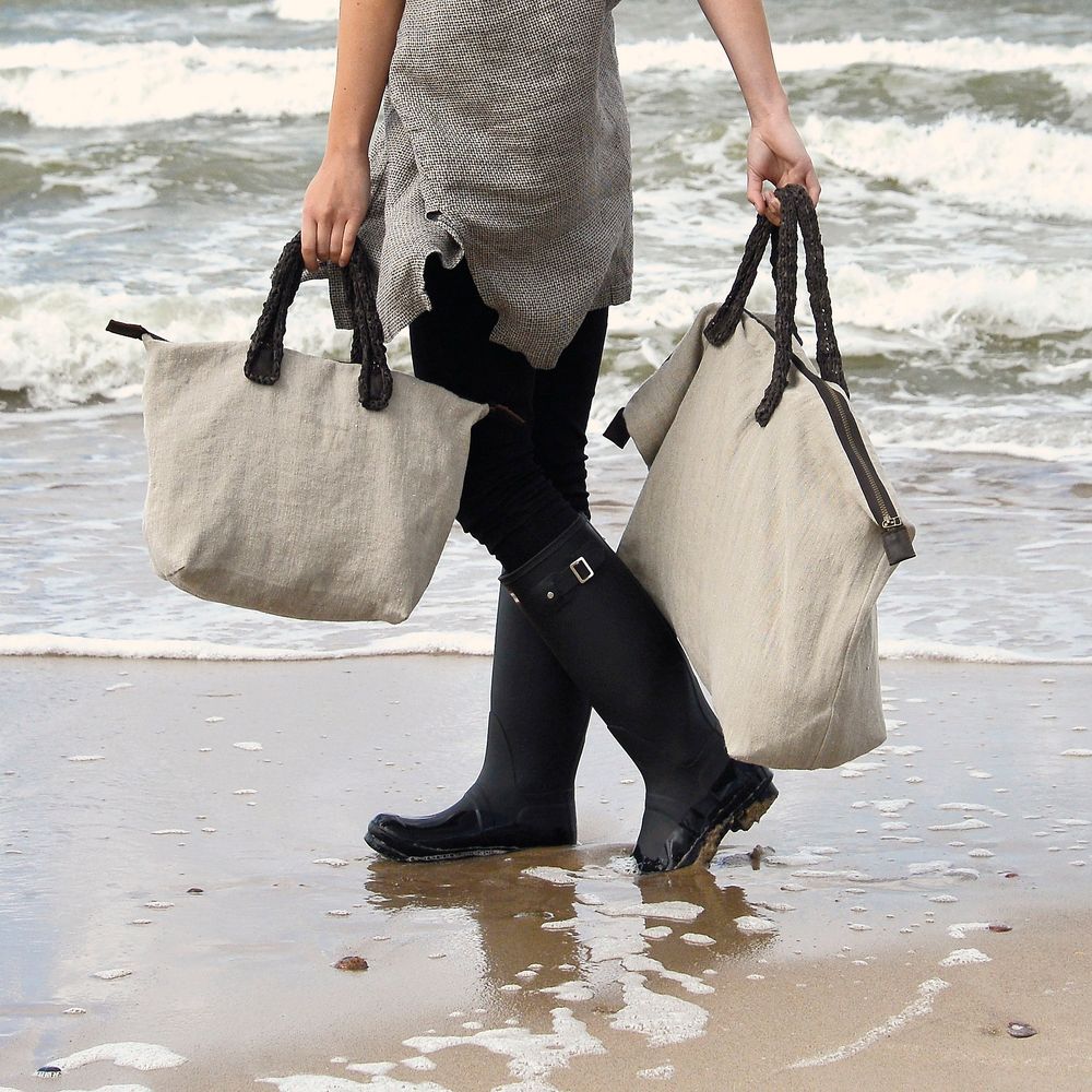 Sacs et cabas - Grand Sac en Lin BURE - JURATE