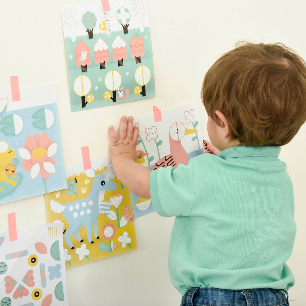 Childcare accessories - Cards + stickers - FOREST ANIMALS - POPPIK - BAYARD JEUNESSE