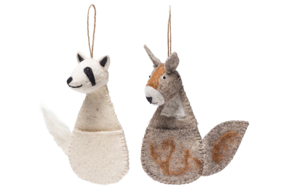 Christmas garlands and baubles - Handmade Felt Decorative Garlands - DE KULTURE WORKS