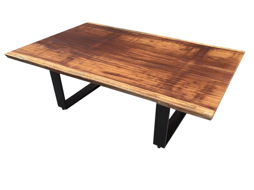 Tables pour hôtels - Table exotique plateau en bois iroco (option personnalisée) - LIVING MEDITERANEO