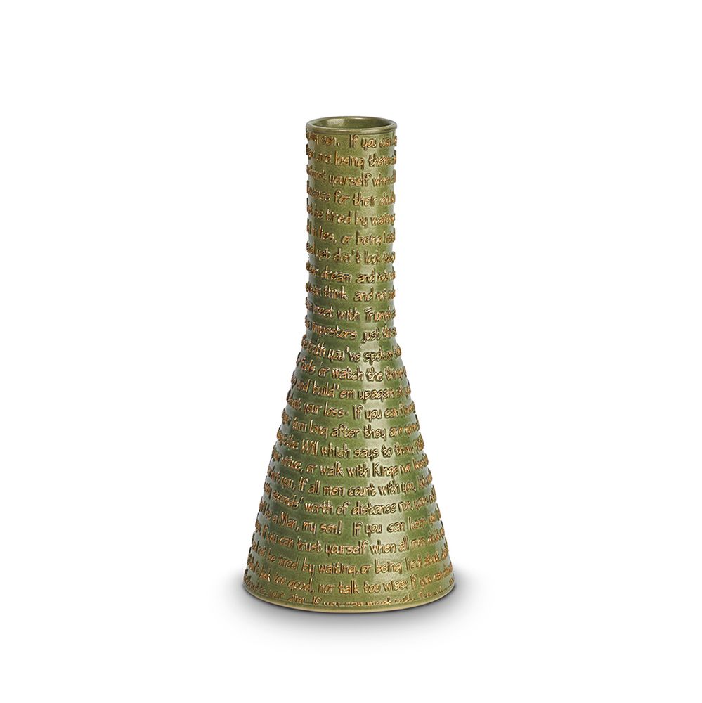 Ceramic - IF Poem Patterned Vase and Bowl - ESMA DEREBOY HANDMADE CERAMIC