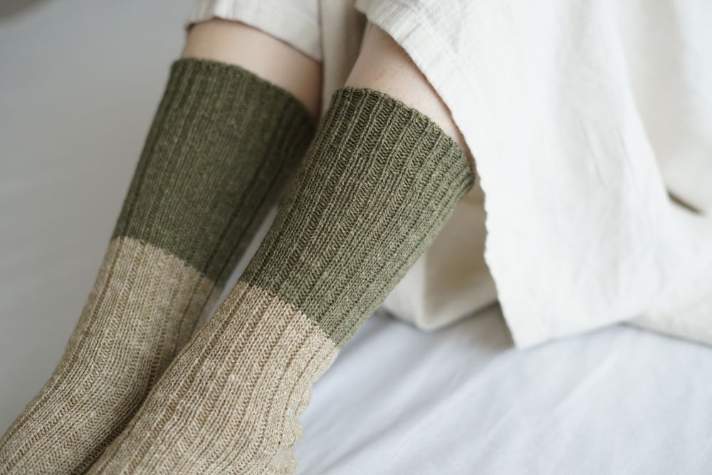 Chaussettes - CHAUSSETTES EN LAINE ET COTON - NISHIGUCHI KUTSUSHITA