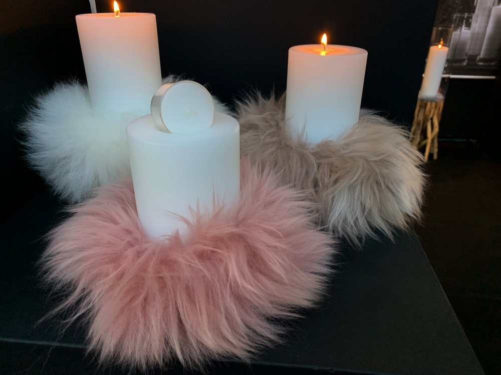 Objets de décoration - Couronne d'agneau mérinos pour Farluce diametre 8cm - QULT DESIGN GMBH