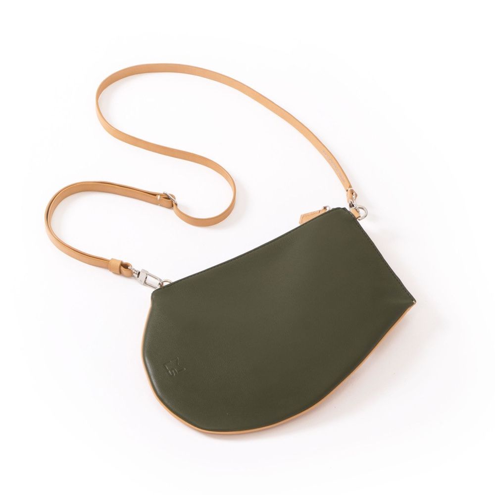 Pochettes - Pochette Zip Maxi Razo Khaki - - MLS-MARIELAURENCESTEVIGNY