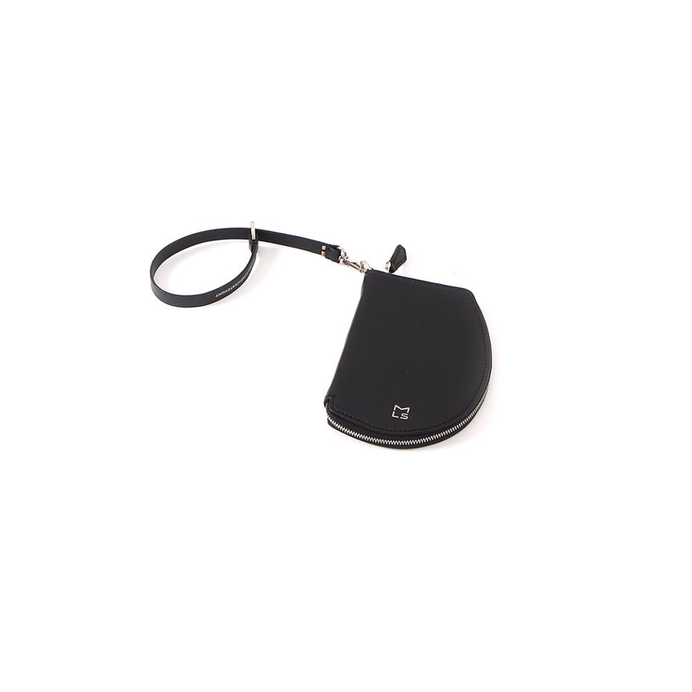 Clutches - Pocket Micro Black - Leather wallet with removable cord and RFID protection lining - MLS-MARIELAURENCESTEVIGNY