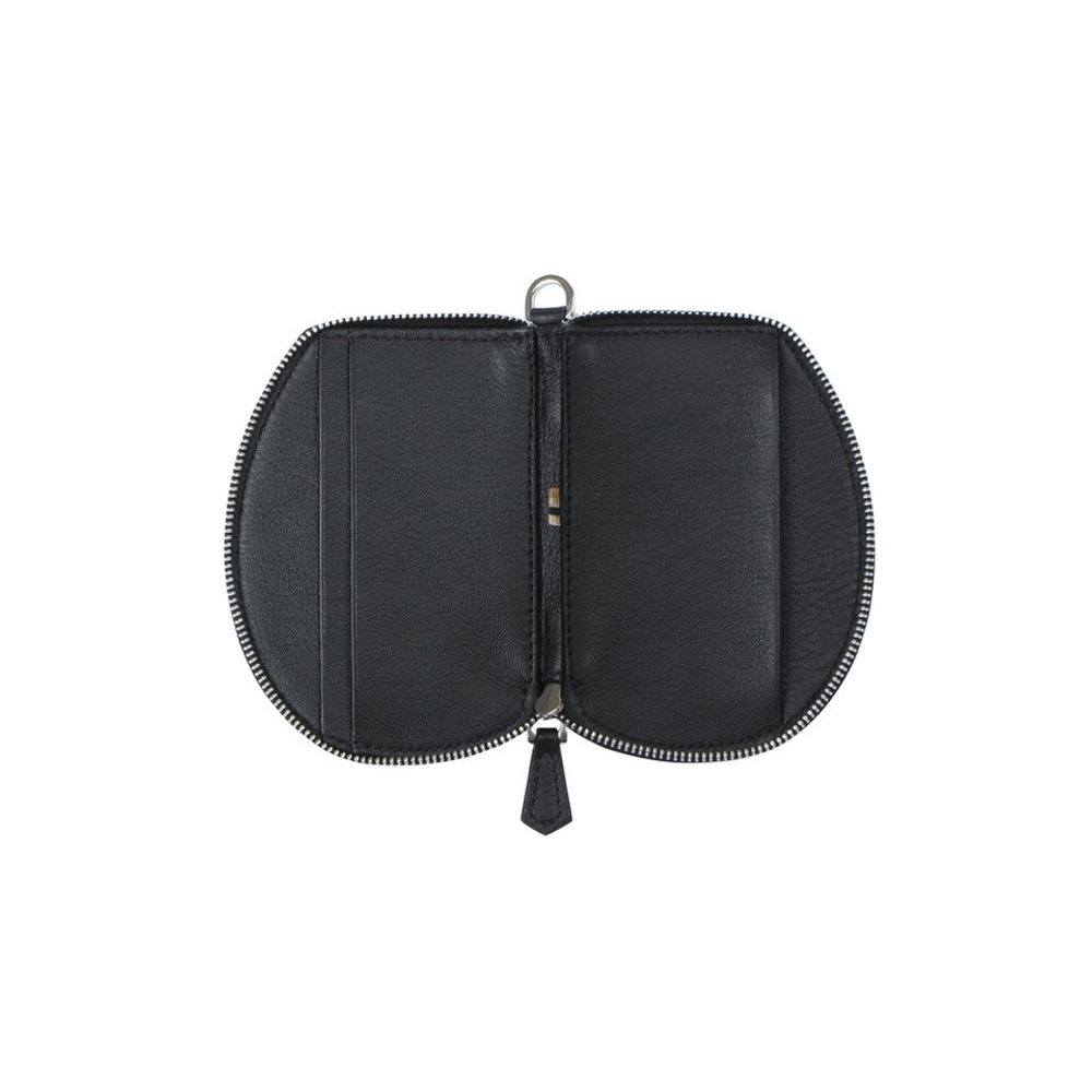 Clutches - Pocket Micro Black - Leather wallet with removable cord and RFID protection lining - MLS-MARIELAURENCESTEVIGNY
