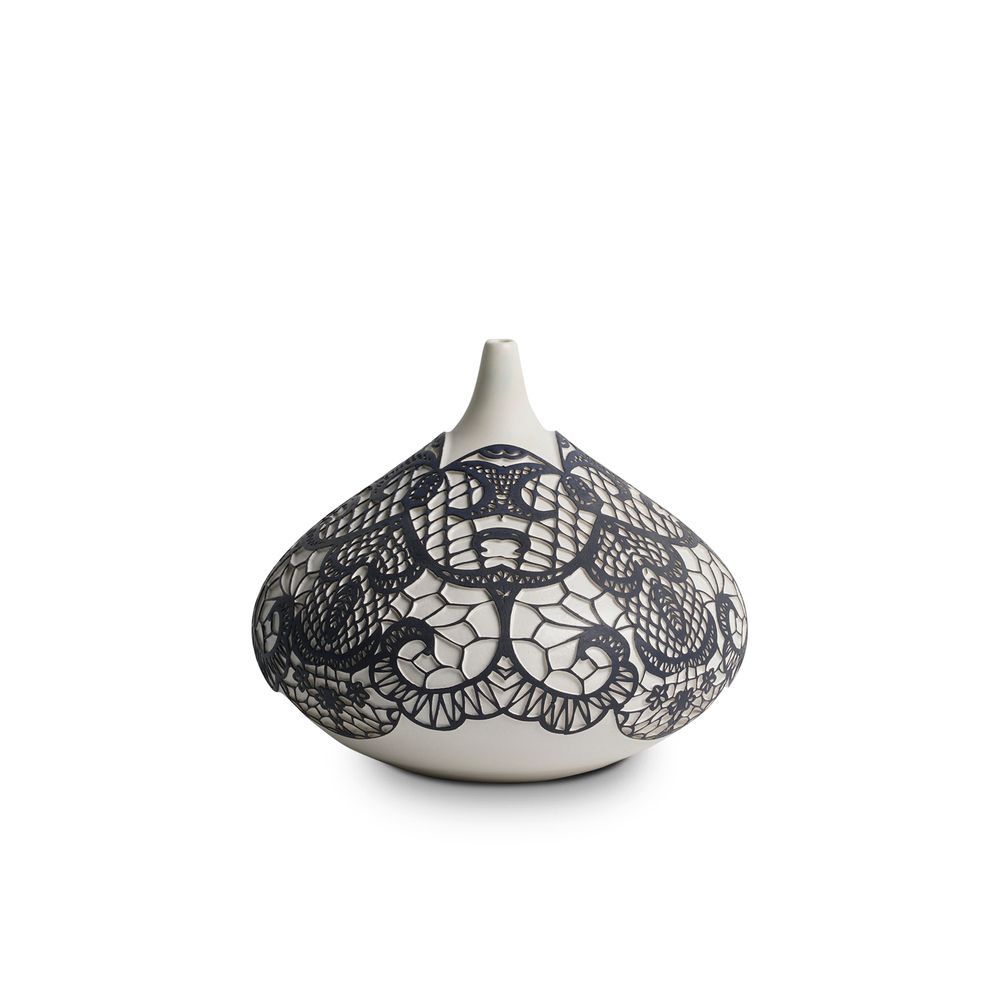 Decorative objects - YAS Lace Patterned Decorative Object - ESMA DEREBOY HANDMADE CERAMIC