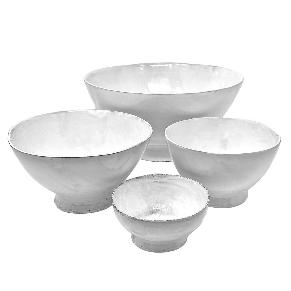 Ceramic - Bowls on white ceramic legs. - CARRON PARIS