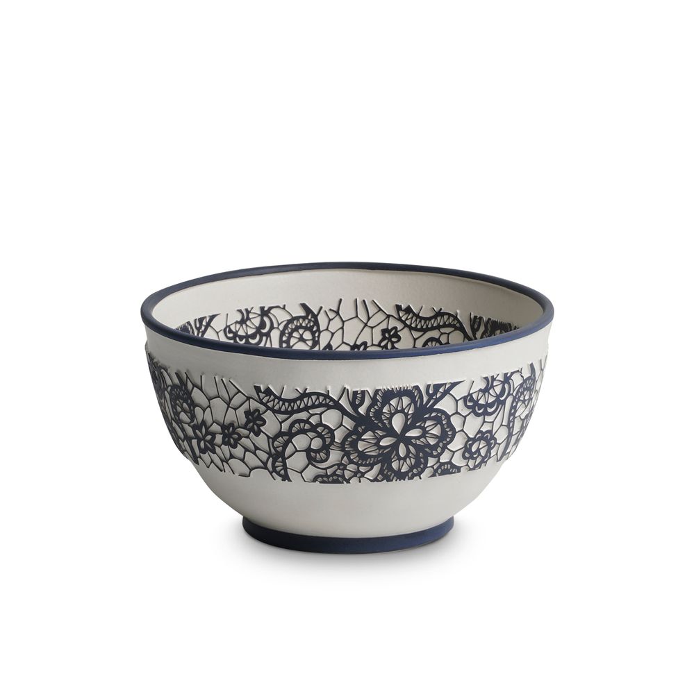 Decorative objects - YAS Lace Patterned Ceramic Bowl - ESMA DEREBOY HANDMADE CERAMIC