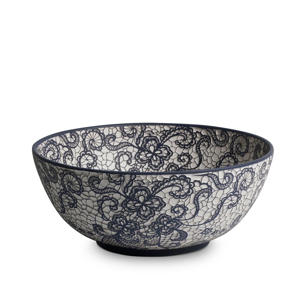 Decorative objects - YAS Lace Patterned Ceramic Bowl - ESMA DEREBOY HANDMADE CERAMIC