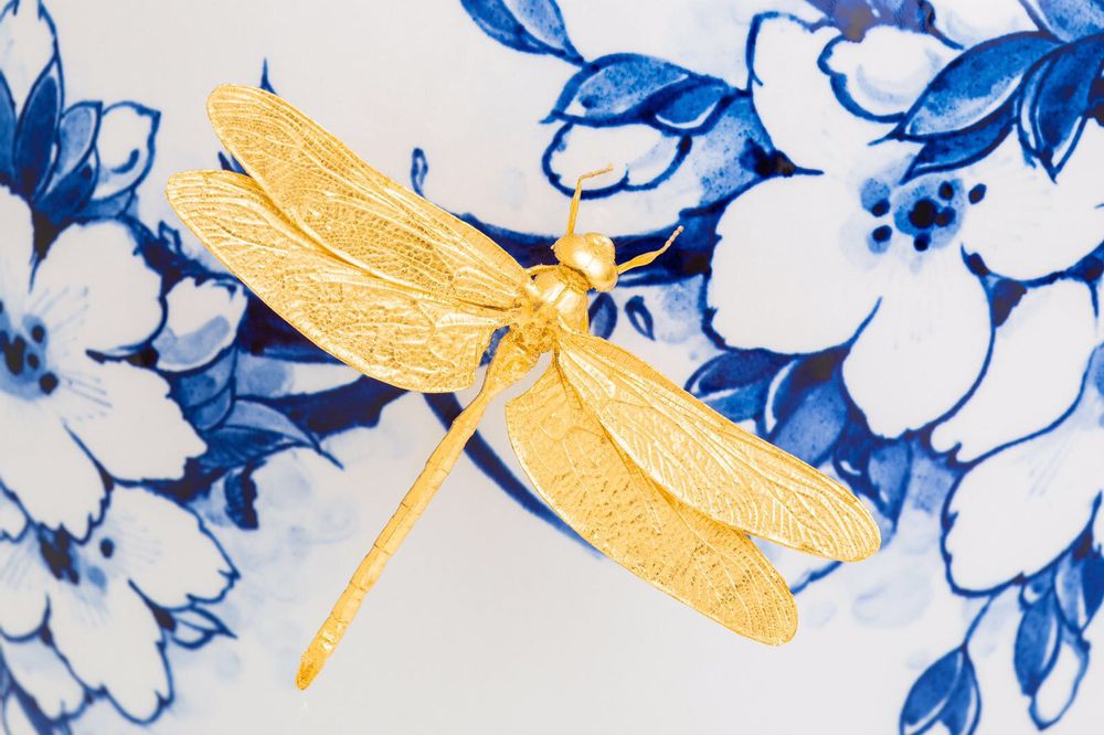 Design objects - TOUCH OF GOLD II Limited Edition decorative item - ROYAL BLUE COLLECTION®