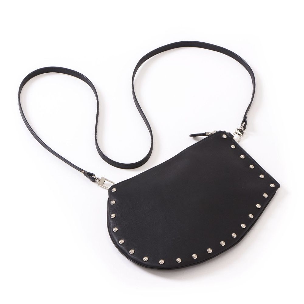 Bags and totes - Zip Maxi Studs - Leather bag with inlaid studs and adjustable shoulder strap - MLS-MARIELAURENCESTEVIGNY