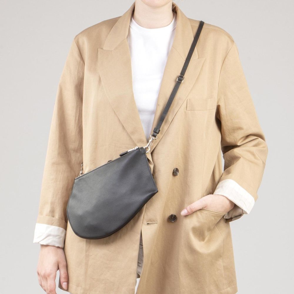 Bags and totes - Zip Maxi Studs - Leather bag with inlaid studs and adjustable shoulder strap - MLS-MARIELAURENCESTEVIGNY