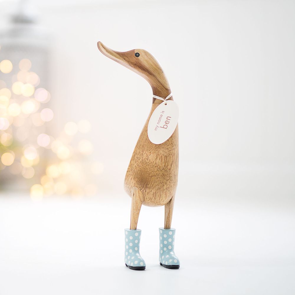 Homewear - Canards avec bottes en cuir velours à pois - DCUK