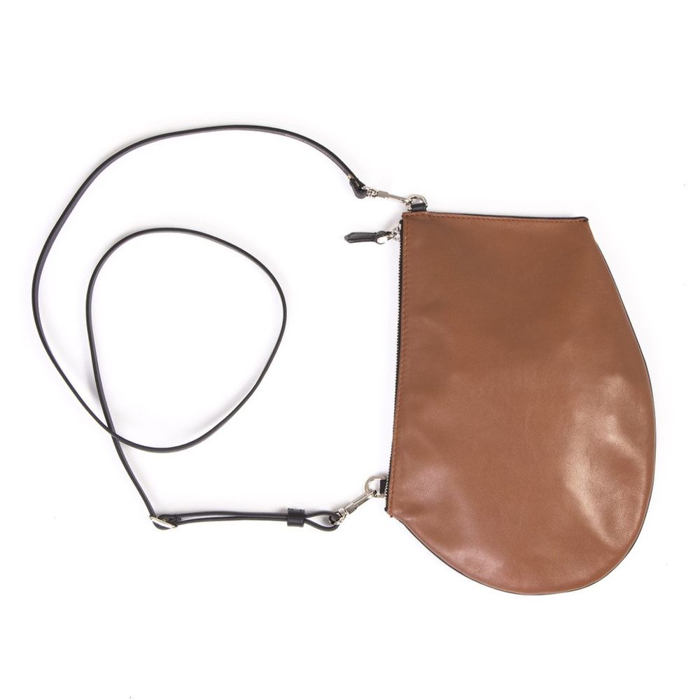 Sacs et cabas - Zip Maxi Tan - Sac en cuir avec sangle bandoulière amovible - MLS-MARIELAURENCESTEVIGNY