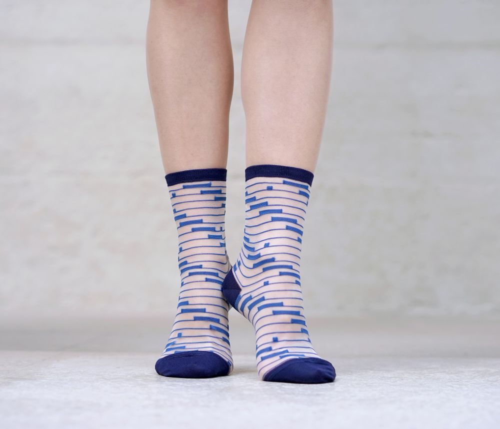 Socks - Shinjuku Blue Sock - ATELIER ST EUSTACHE