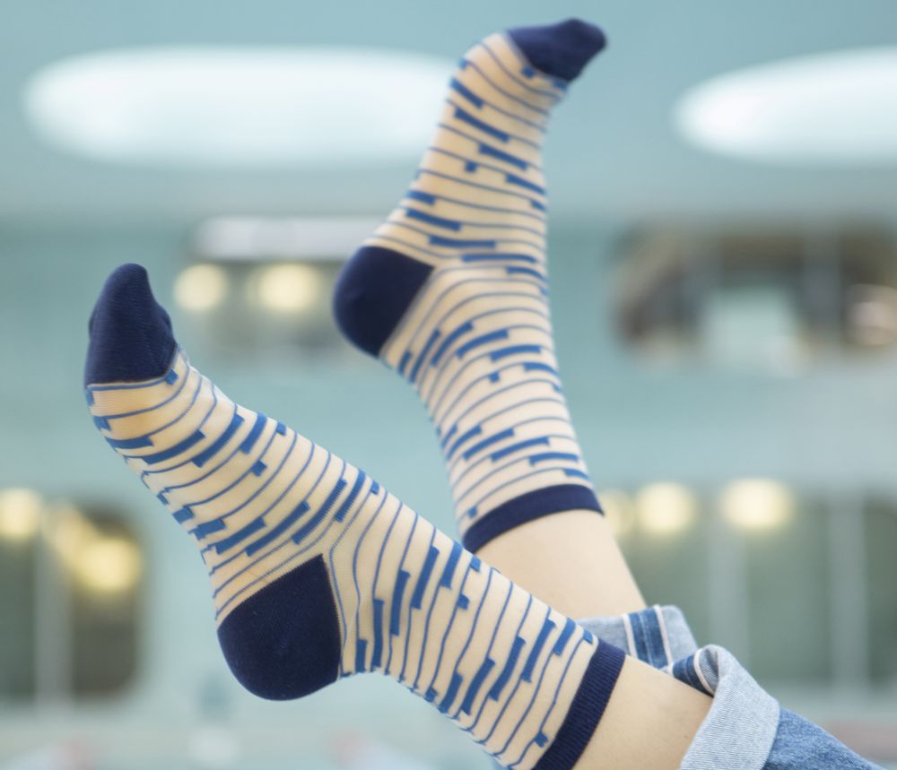 Socks - Shinjuku Blue Sock - ATELIER ST EUSTACHE