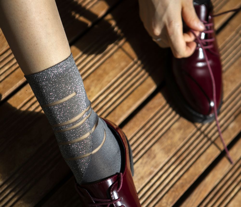 Socks - Tate Modern Silver Sock - ATELIER ST EUSTACHE