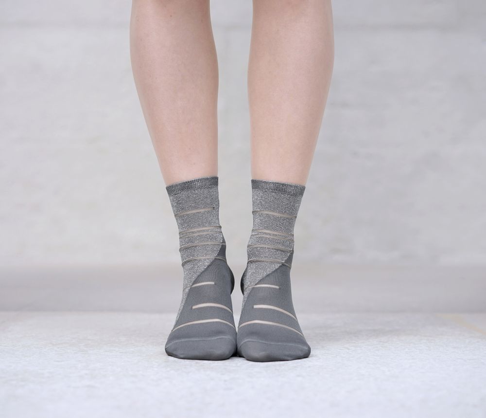 Socks - Tate Modern Silver Sock - ATELIER ST EUSTACHE