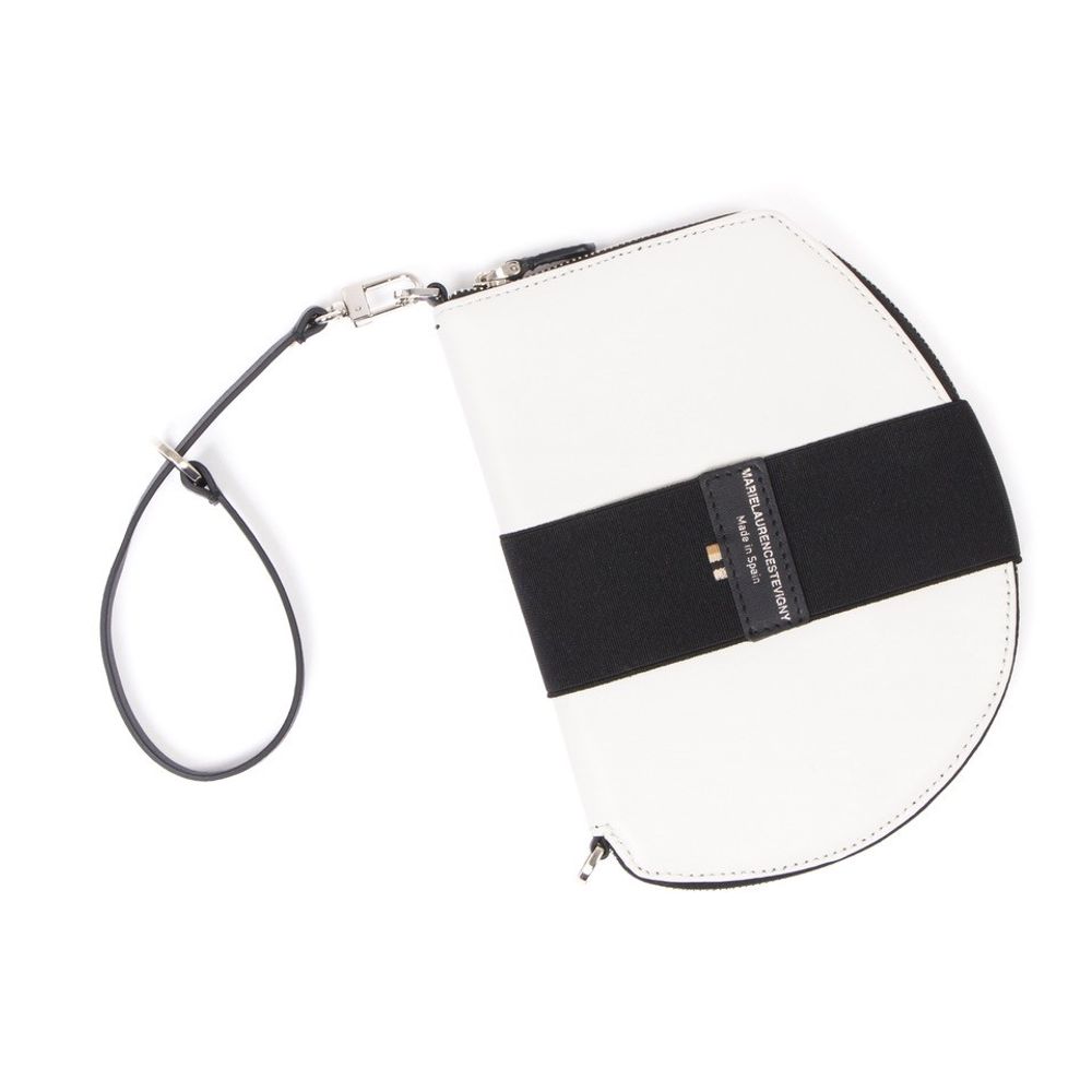 Cadeaux - Pocket Maxi Off White - Portefeuille de voyage avec bandoulière ou cordon amovible - MLS-MARIELAURENCESTEVIGNY