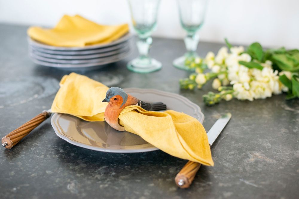 Tea and coffee accessories - Wooden Napkin Rings - WILDLIFE GARDEN