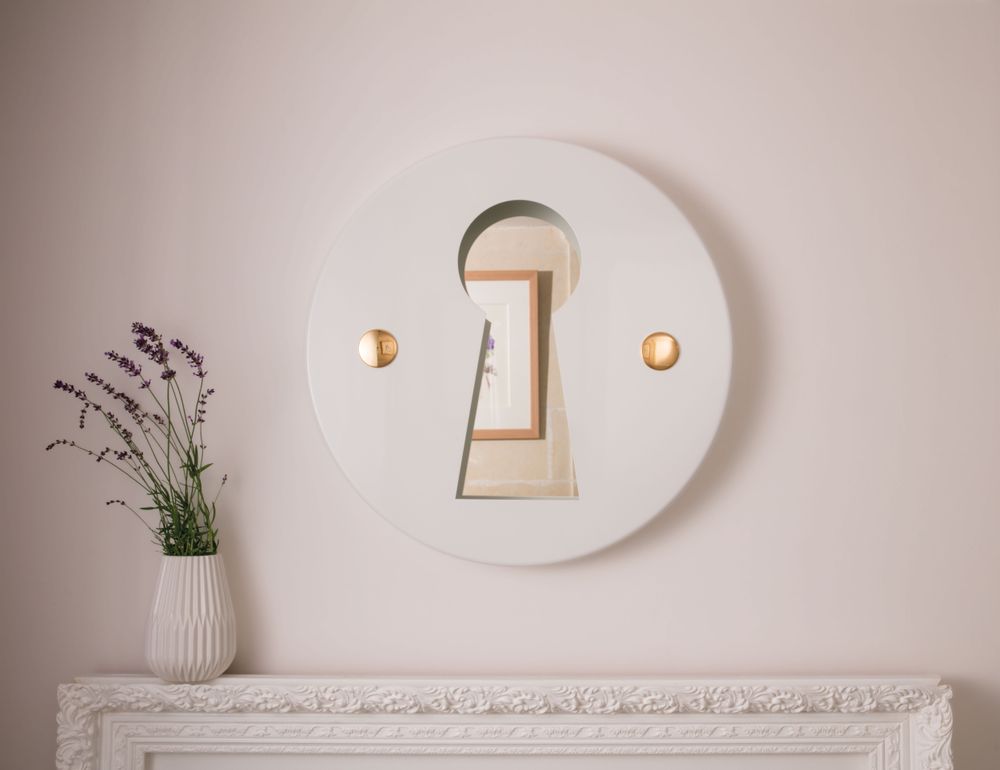 Miroirs - "L'INDISCRET" - Miroir mural - MADE IN WAW ! BY CAROLINE SCHILLING