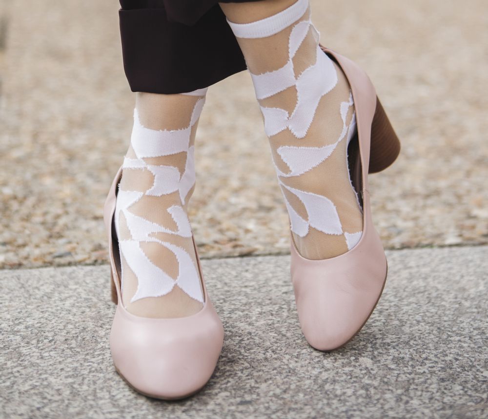 Socks - Thames White Sock - ATELIER ST EUSTACHE