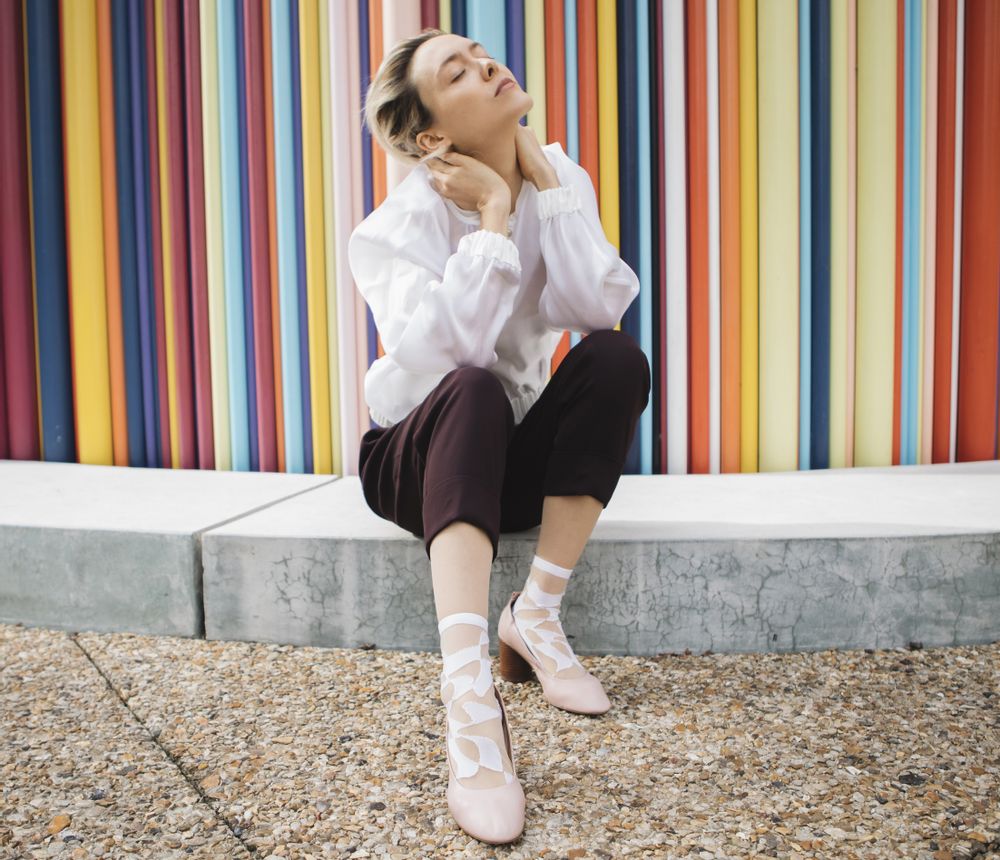 Socks - Thames White Sock - ATELIER ST EUSTACHE