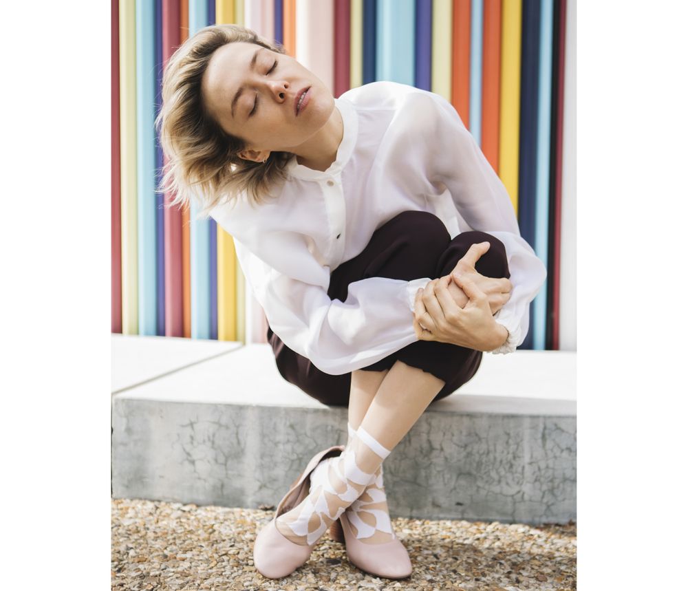 Socks - Thames White Sock - ATELIER ST EUSTACHE