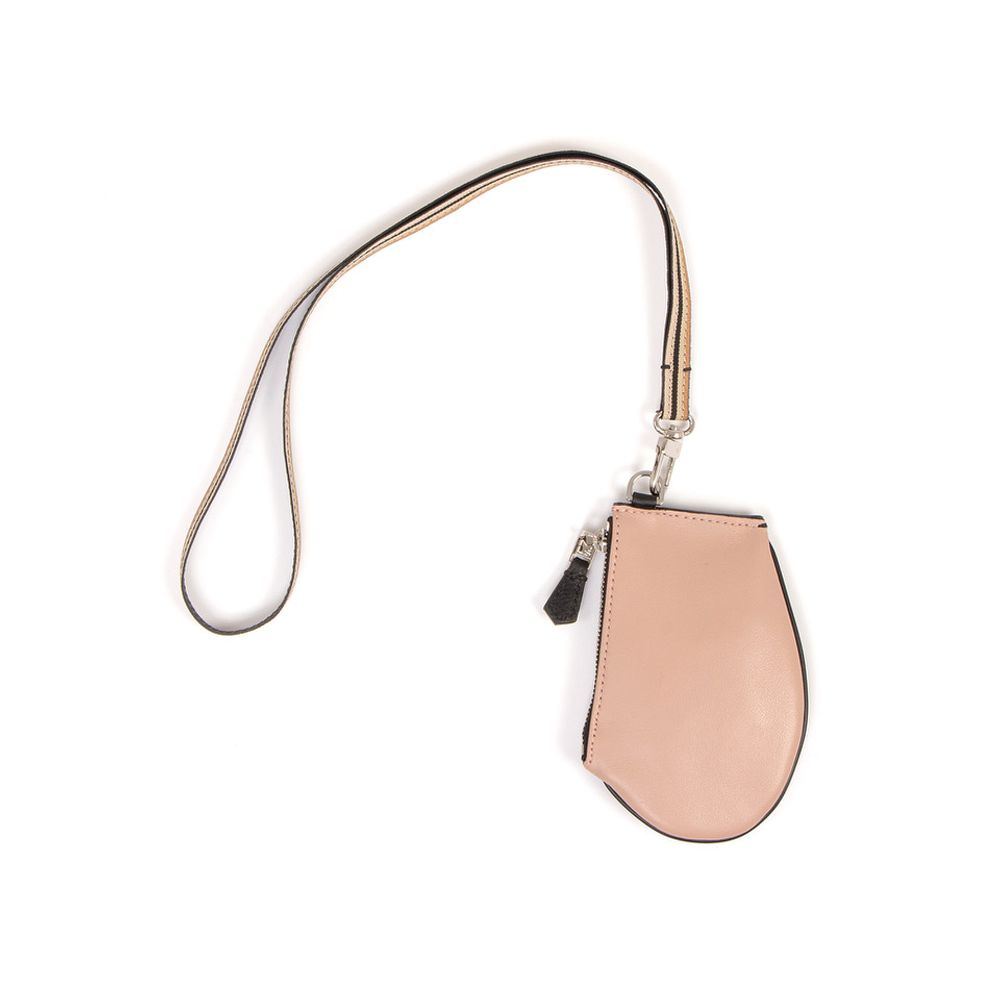 Pochettes - Zip Micro Nude - Pochette en cuir de haute qualité avec sangle amovible à glisser partout - MLS-MARIELAURENCESTEVIGNY