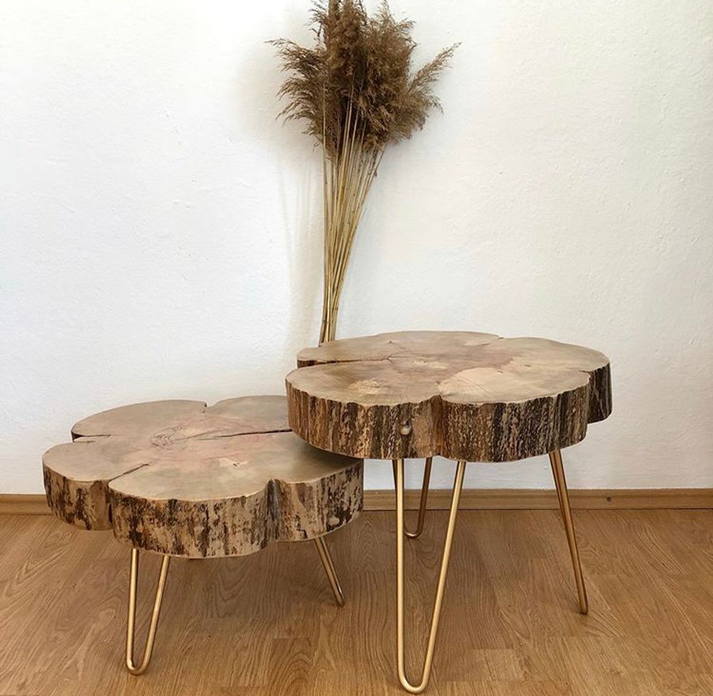 Tables basses - Table basse en bois massif, poire - MASIV_WOOD