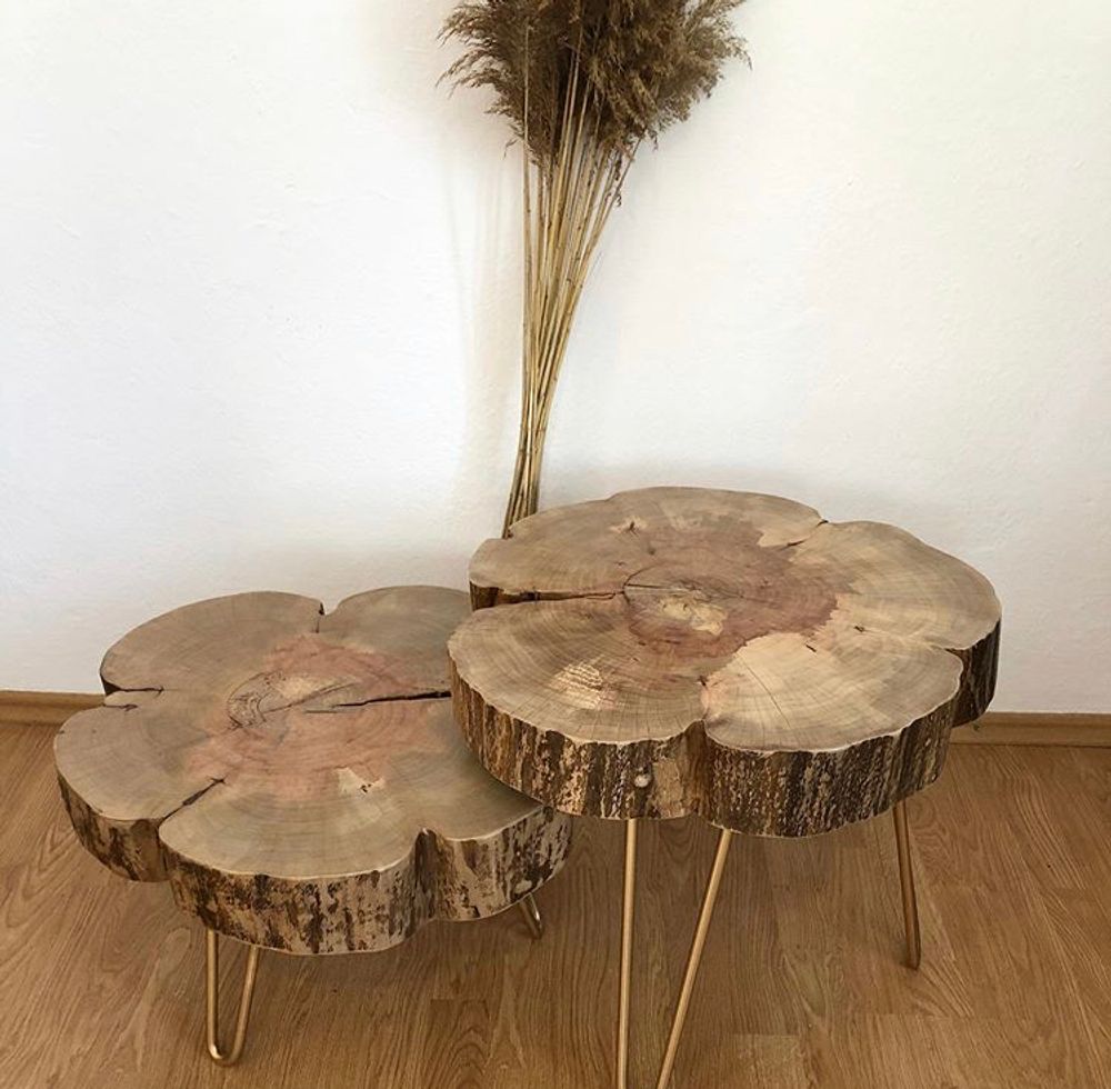 Tables basses - Table basse en bois massif, poire - MASIV_WOOD