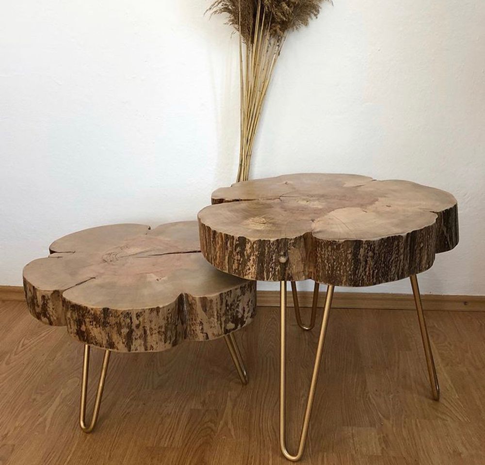Tables basses - Table basse en bois massif, poire - MASIV_WOOD