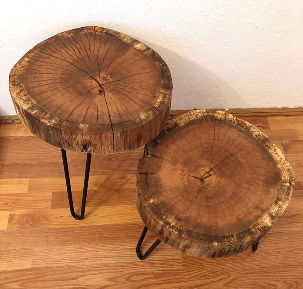 Objets de décoration - Table basse en bois massif, chêne - MASIV_WOOD