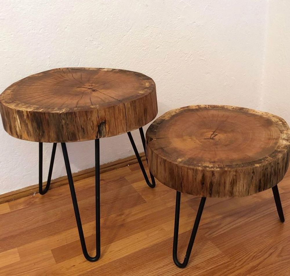 Objets de décoration - Table basse en bois massif, chêne - MASIV_WOOD