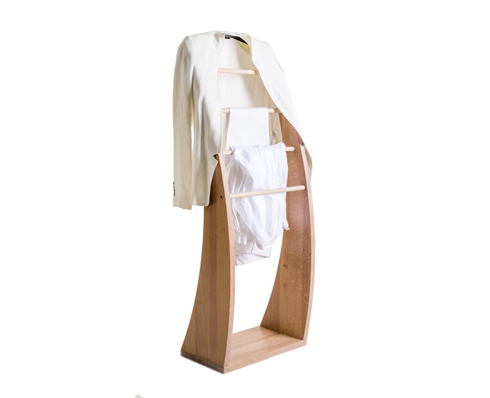 Cadeaux - Valet à vêtements en bois de hêtre massif - Plutoo - 3S DESIGN