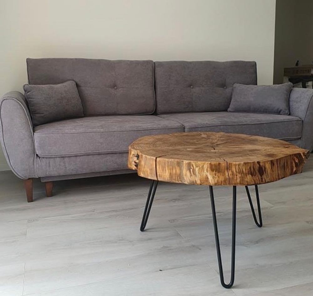 Objets de décoration - Table basse en bois massif, sapin - MASIV_WOOD