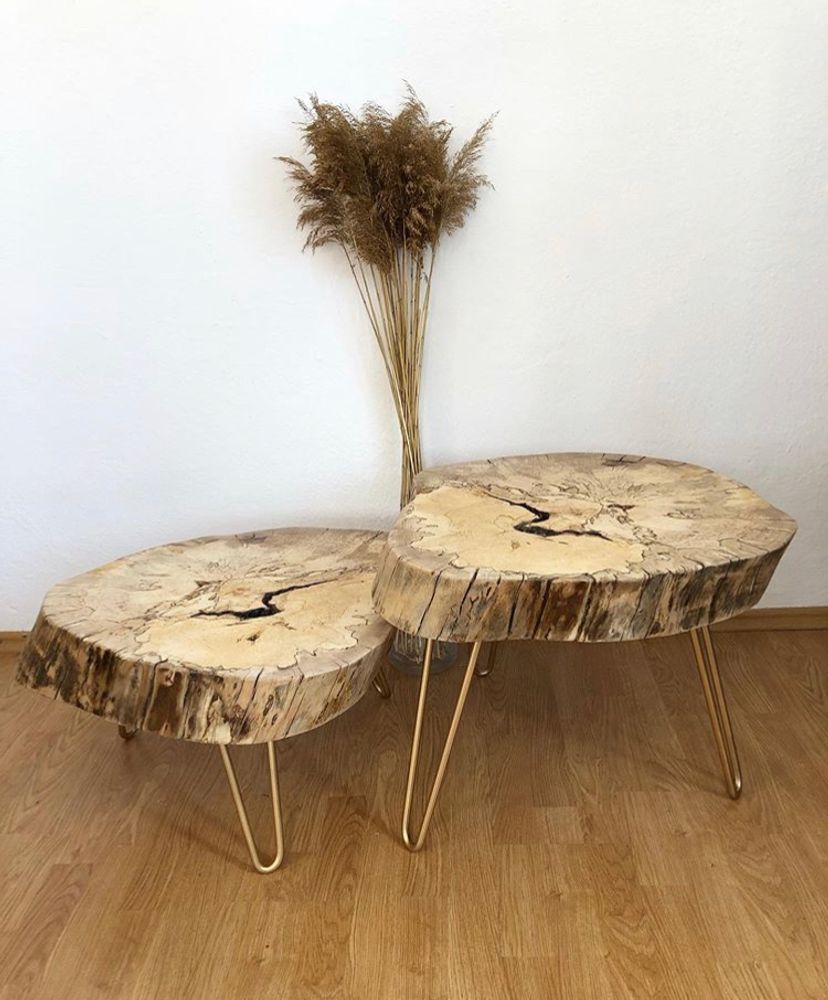 Decorative objects - Solid Wood Coffee Table, Beech - MASIV_WOOD