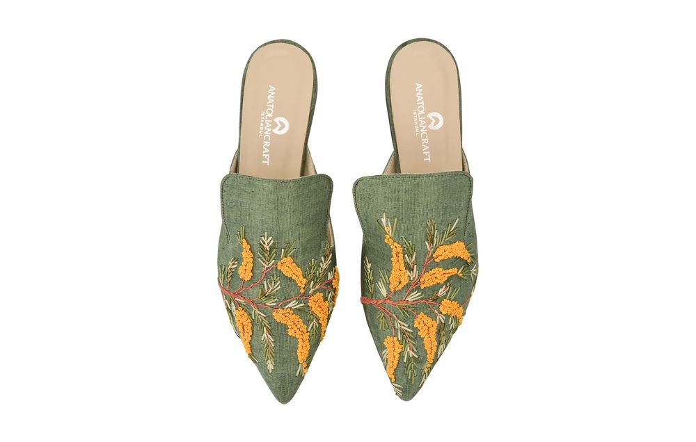 Homewear - Mimosian Blossom Slipper Shoes  - ANATOLIANCRAFT