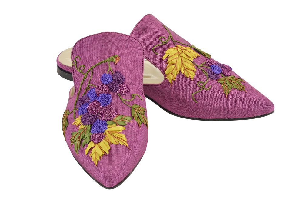 Homewear - Grape Harvest Slipper Shoes - ANATOLIANCRAFT