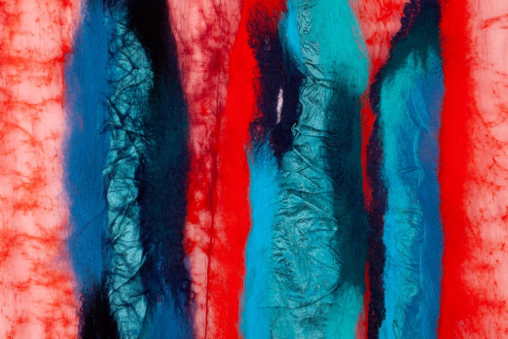 Other wall decoration - Aquamarine Textile wall art - OOLMOO