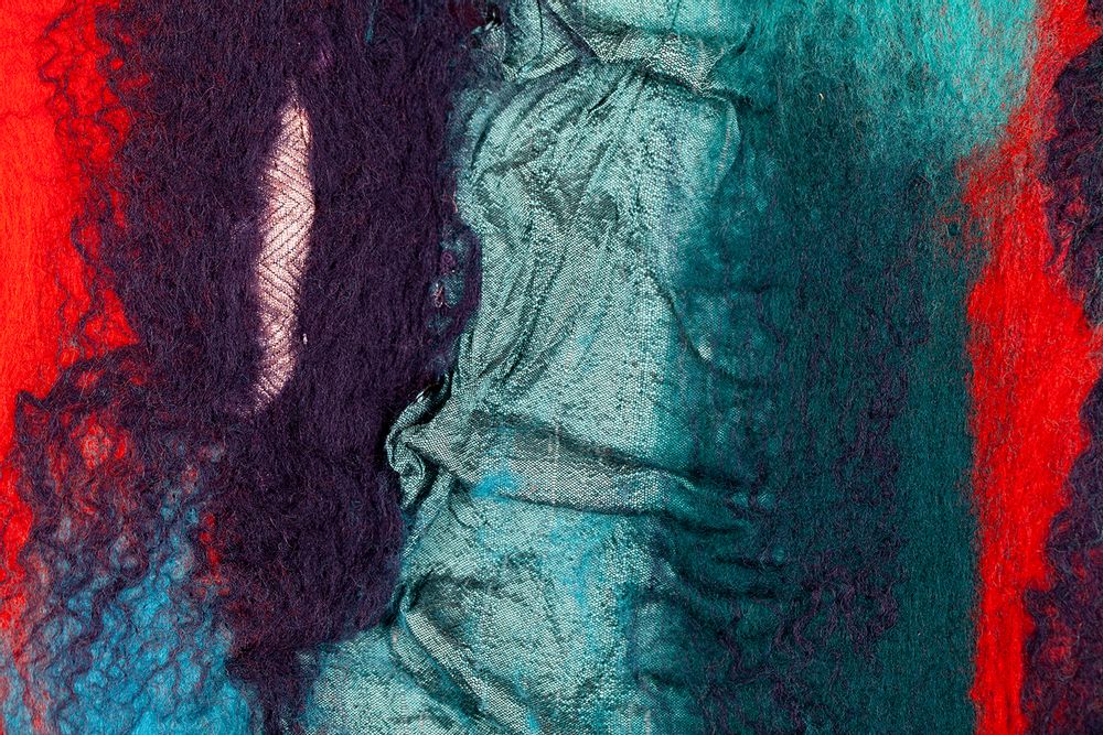 Other wall decoration - Aquamarine Textile wall art - OOLMOO