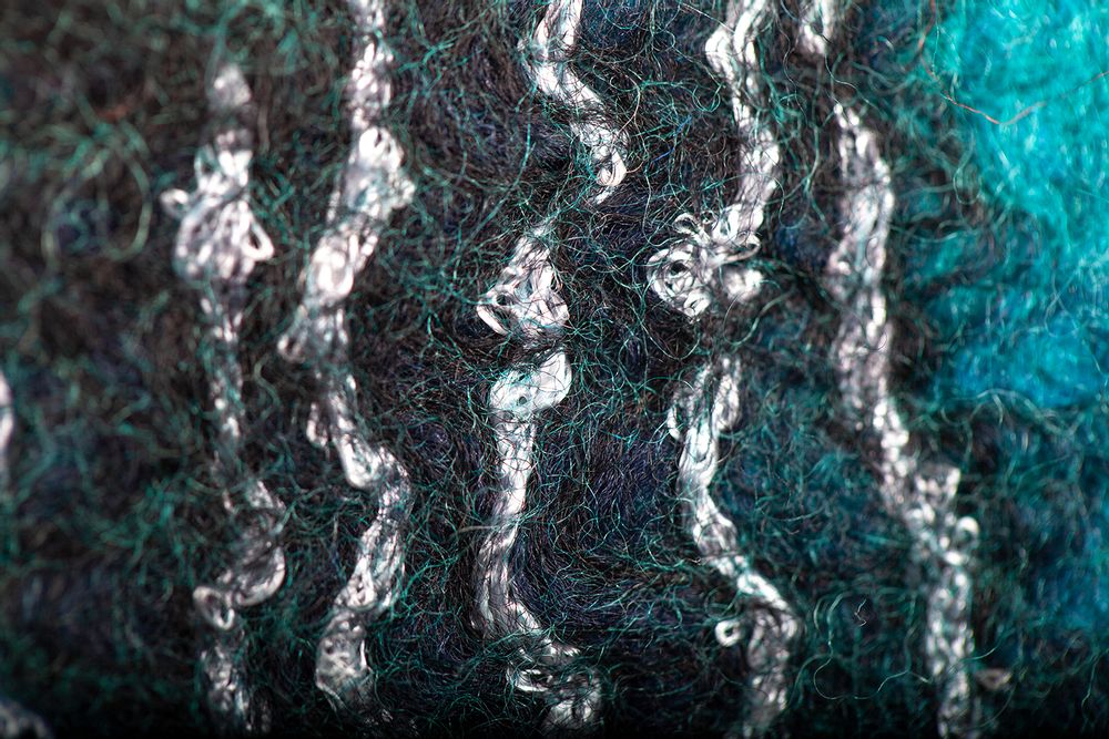 Other wall decoration - Aquamarine Textile wall art - OOLMOO