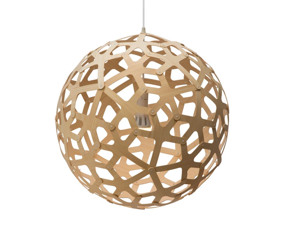 Hotel bedrooms - Ecological Suspension Light: CORAL lamp diameter 80 - MOAROOM - DAVID TRUBRIDGE