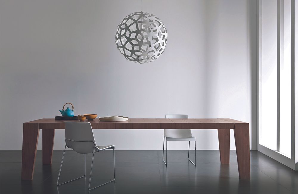 Hotel bedrooms - Ecological Suspension Light: CORAL lamp diameter 80 - MOAROOM - DAVID TRUBRIDGE