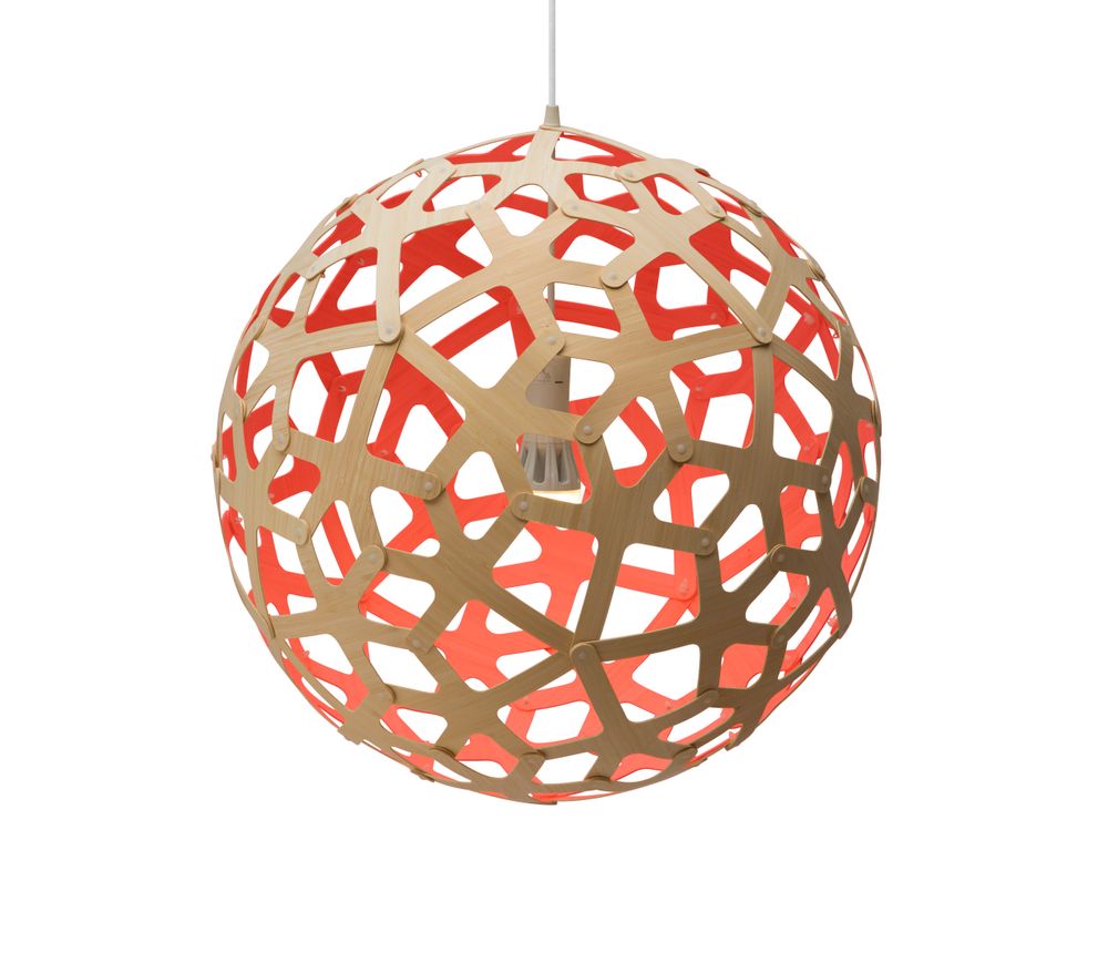 Hotel bedrooms - Ecological Suspension Light: CORAL lamp diameter 80 - MOAROOM - DAVID TRUBRIDGE