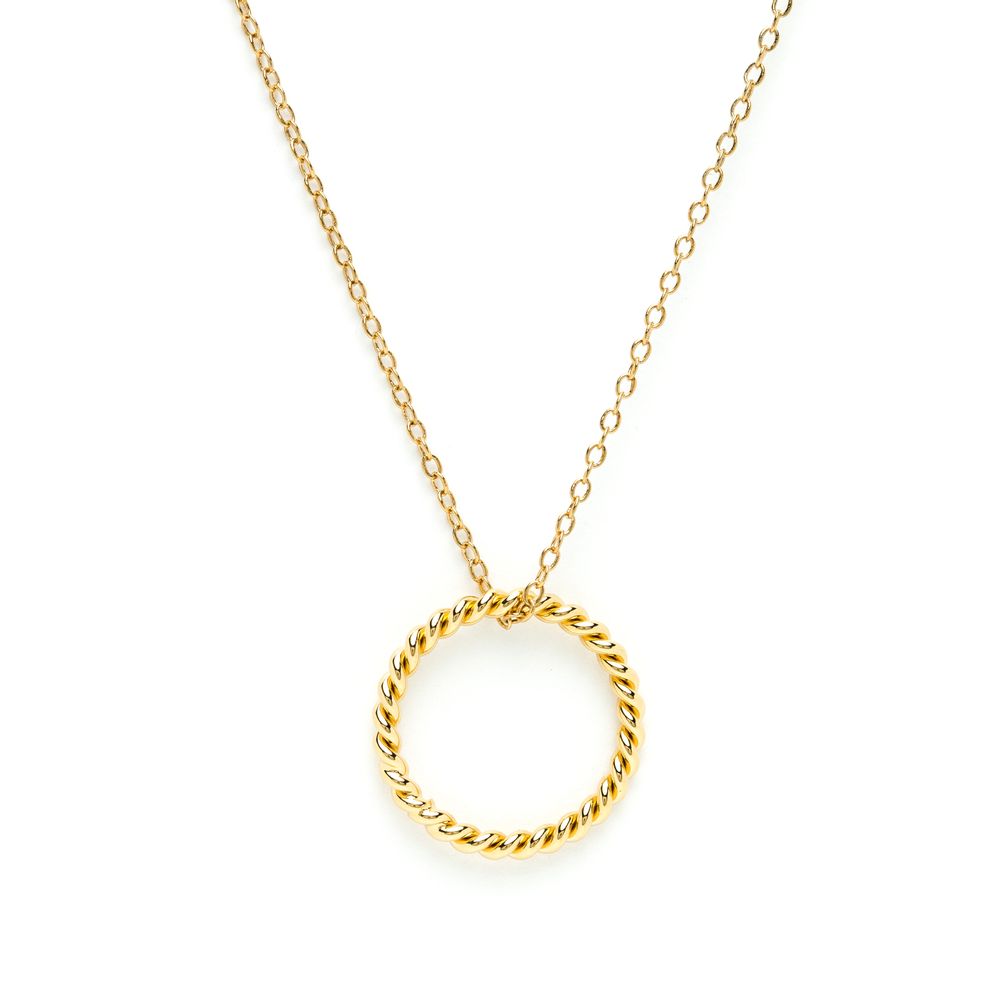 Bijoux - Collier anneau torsades perles d'eau douce - JOUR DE MISTRAL