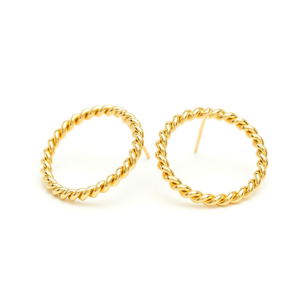 Jewelry - Twisted Hoop Earrings - JOUR DE MISTRAL