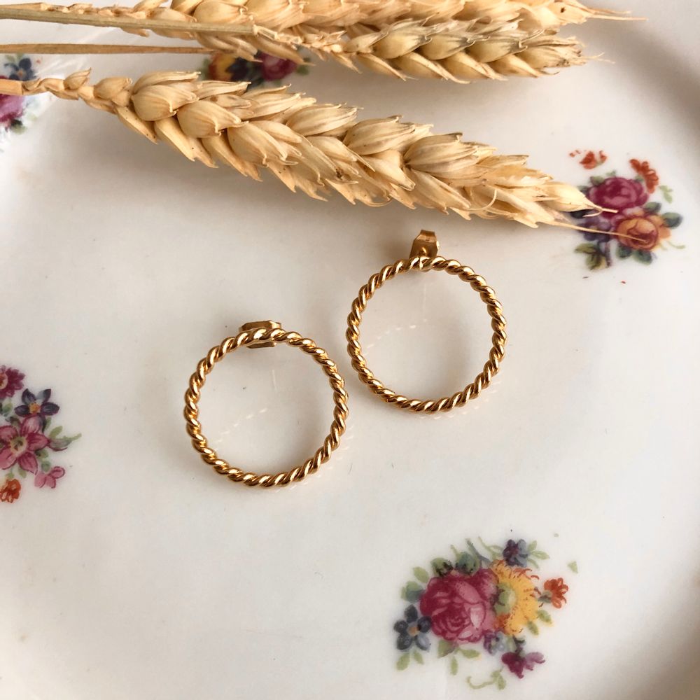 Jewelry - Twisted Hoop Earrings - JOUR DE MISTRAL